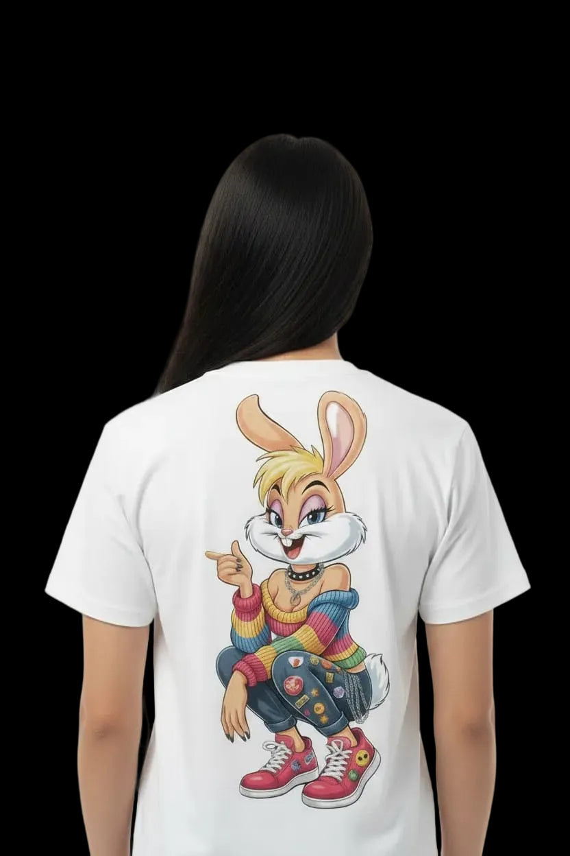 Street Bunny anime graphic tee – unique streetwear by Azhyre Apparel